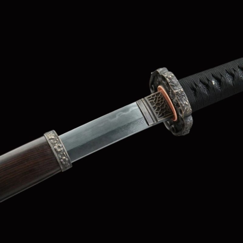 Katana Raikiri (Acciaio Damasco con Hamon Autentico)