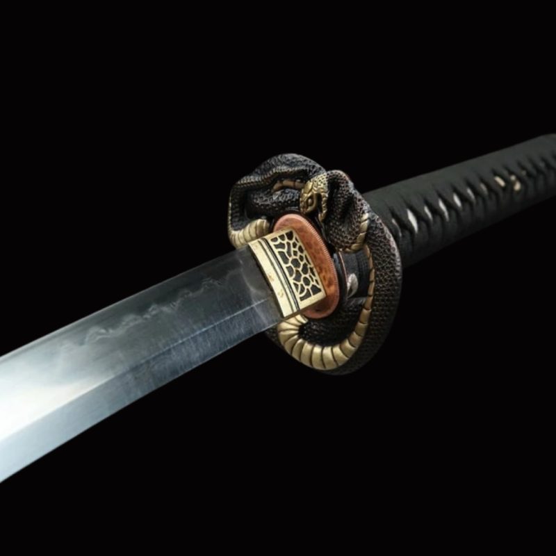 Katana Tsukuyomi (Acciaio Damasco con Hamon Autentico)
