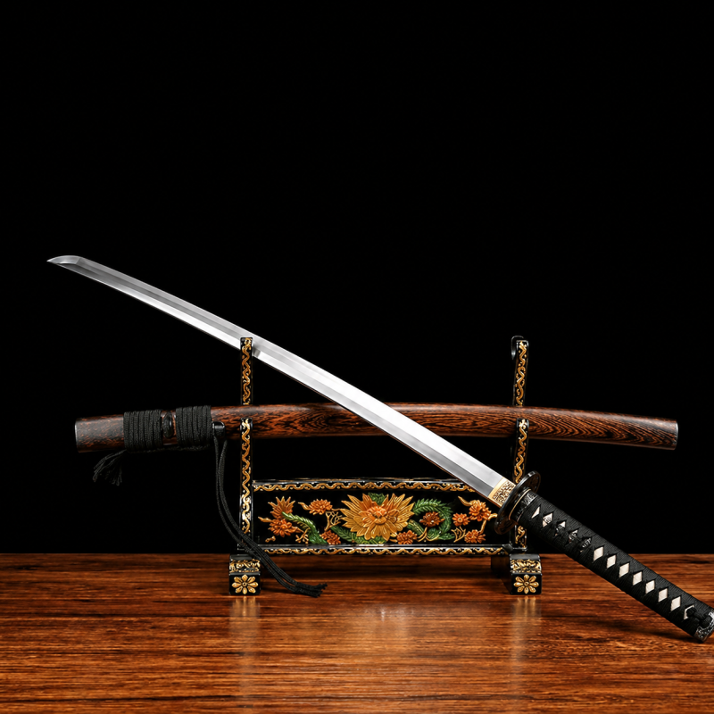Katana Tsukuyomi (Acciaio Damasco con Hamon Autentico)