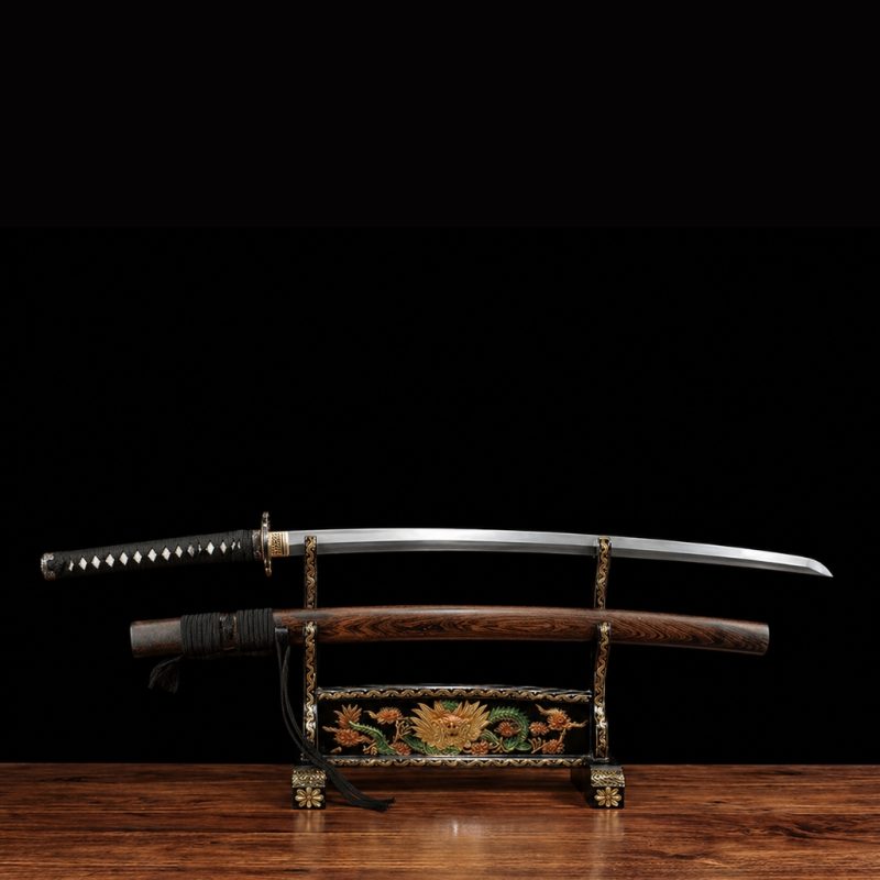Katana Tsukuyomi (Acciaio Damasco con Hamon Autentico)