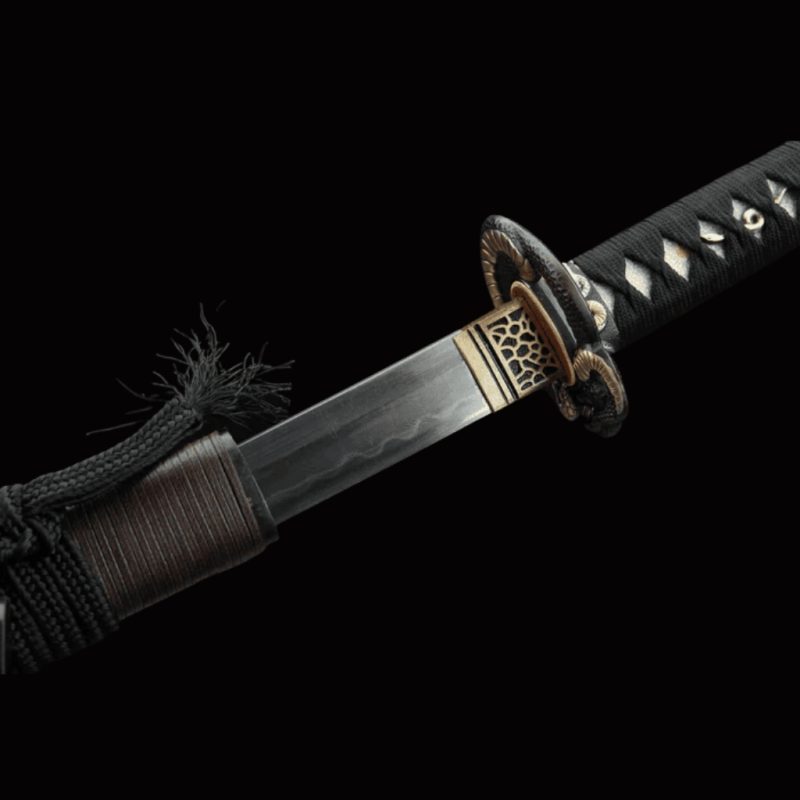 Katana Tsukuyomi (Acciaio Damasco con Hamon Autentico)