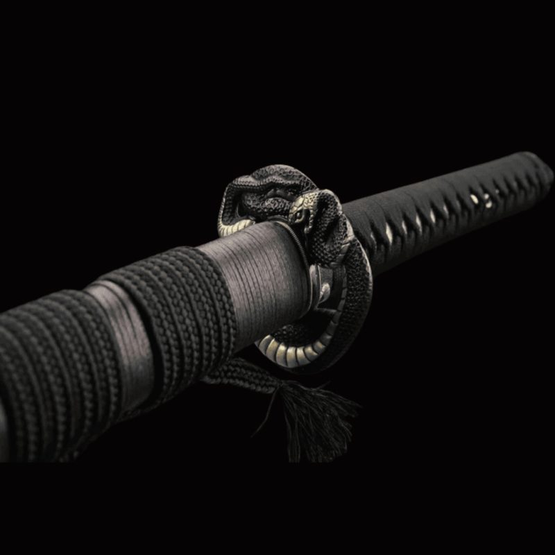 Katana Tsukuyomi (Acciaio Damasco con Hamon Autentico)