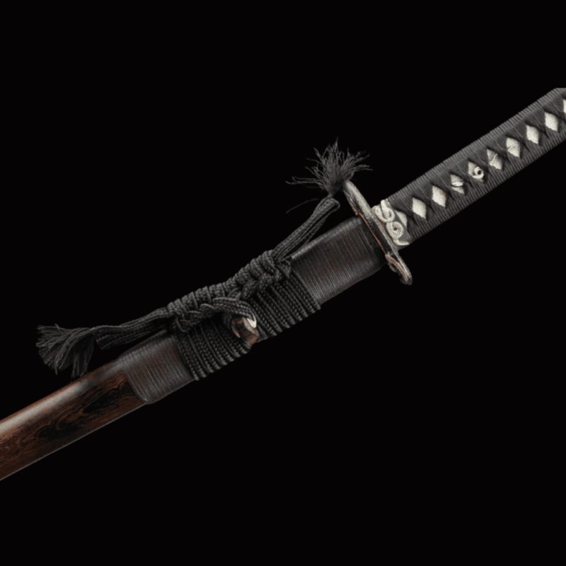 Katana Tsukuyomi (Acciaio Damasco con Hamon Autentico)