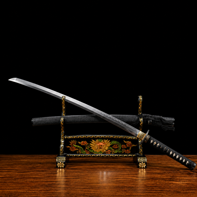 Katana Tsuyu (Anima T10 + Damasco con Hamon Autentico)