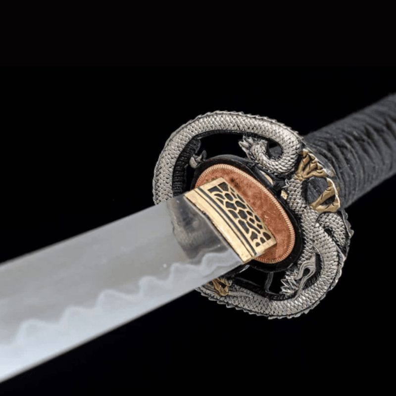 Katana Tsuyu (Anima T10 + Damasco con Hamon Autentico)