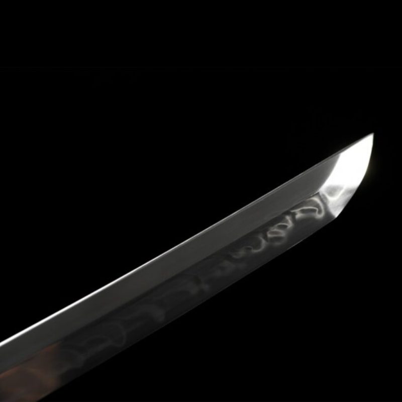 Katana Senka (Acciaio T10 con Hamon Autentico e Pelle di Razza)