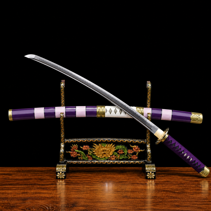 Katana Zoro Nidai Kitetsu: One Piece (Acciaio al Carbonio 1060)