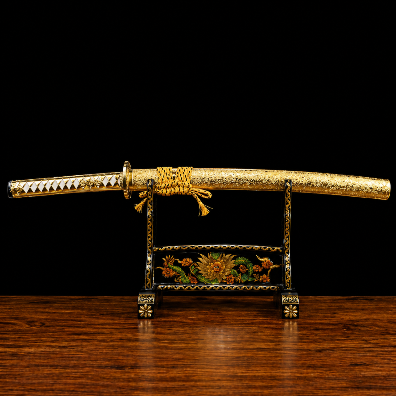 Katana Akatombo (Acciaio al Manganese Dorato)