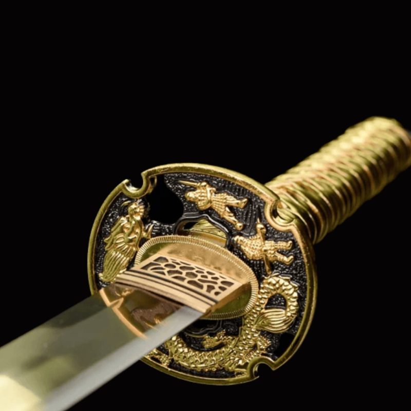 Katana Akatombo (Acciaio al Manganese Dorato)