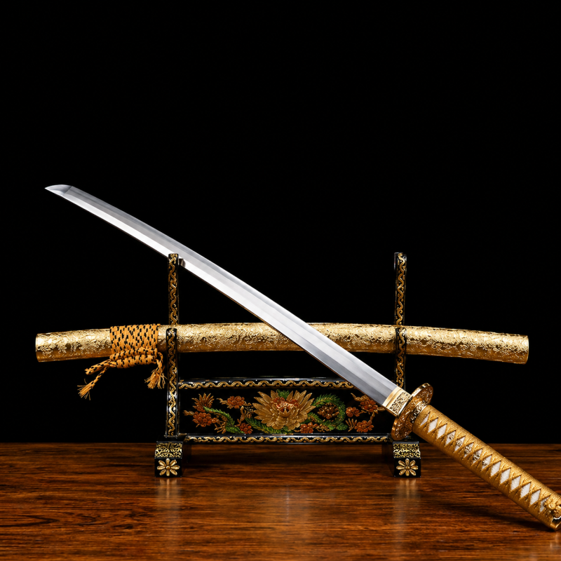 Katana Akatombo (Acciaio al Manganese Dorato)