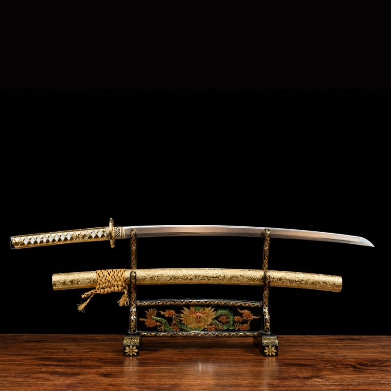 Katana Akatombo (Acciaio al Manganese Dorato)