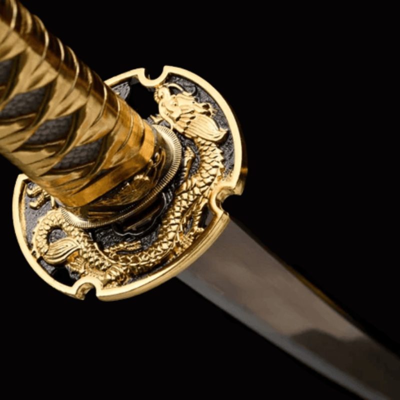 Katana Akatombo (Acciaio al Manganese Dorato)