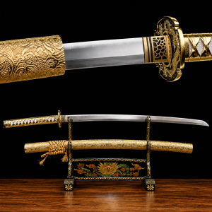 Katana Akatombo (Acciaio al Manganese Dorato)