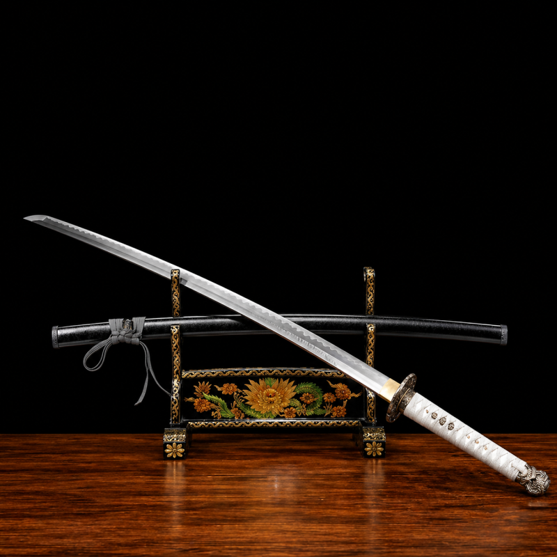Katana Moonveil: Elden Ring (Acciaio Damasco con Hamon Autentico)
