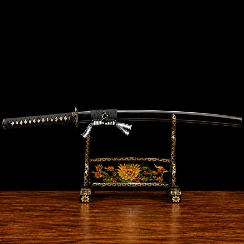 Katana Aoba (Acciaio Sanmai: Anima 1095 + Damasco)