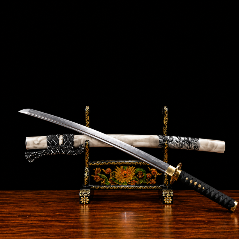 Katana Hayate (Acciaio al Carbonio 1060 con Hamon Autentico)
