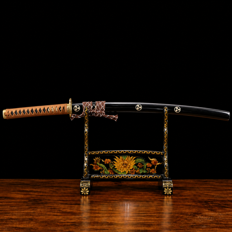 Katana Reiken (Acciaio T10 con Vera Pelle di Razza)