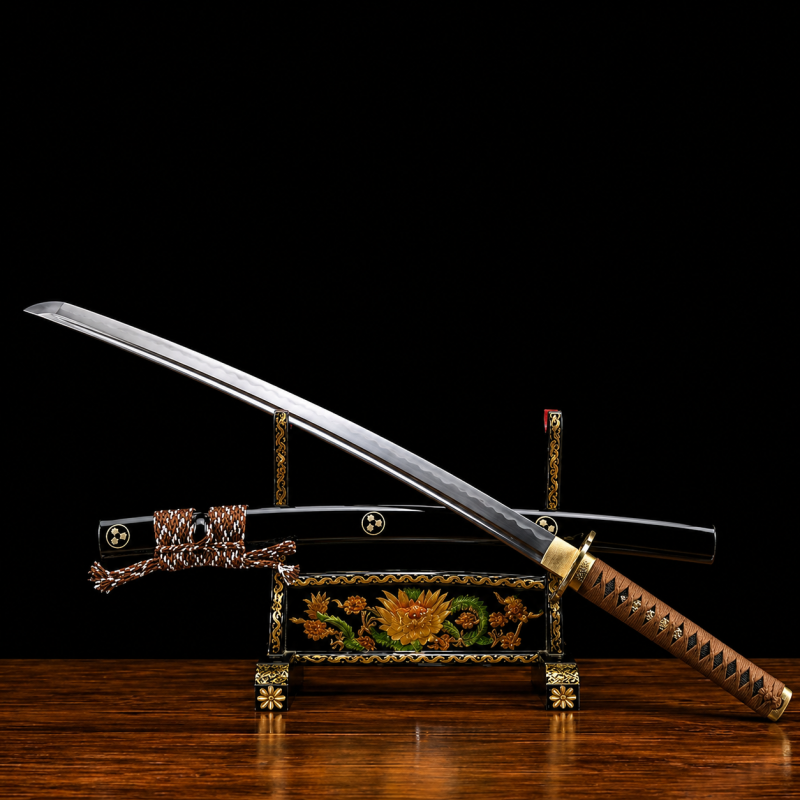Katana Reiken (Acciaio T10 con Vera Pelle di Razza)