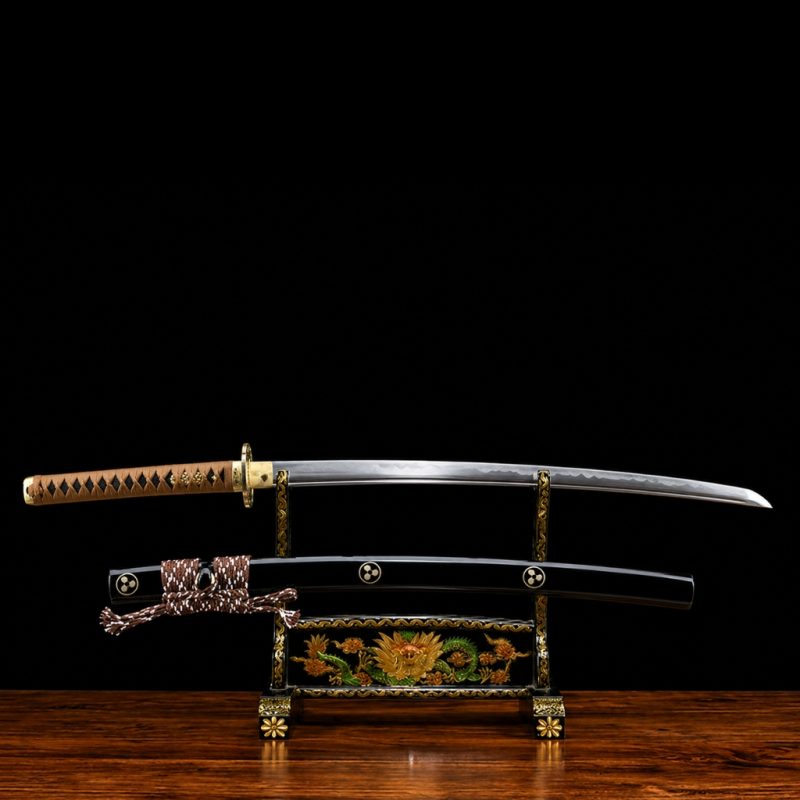 Katana Reiken (Acciaio T10 con Vera Pelle di Razza)