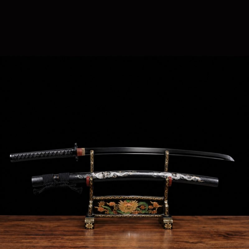 Katana Night (Acciaio al Carbonio 1060: Lama Nera)