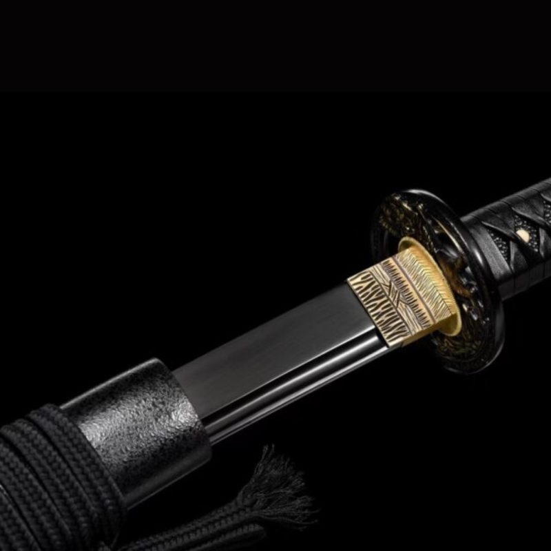 Katana Night (Acciaio al Carbonio 1060: Lama Nera)