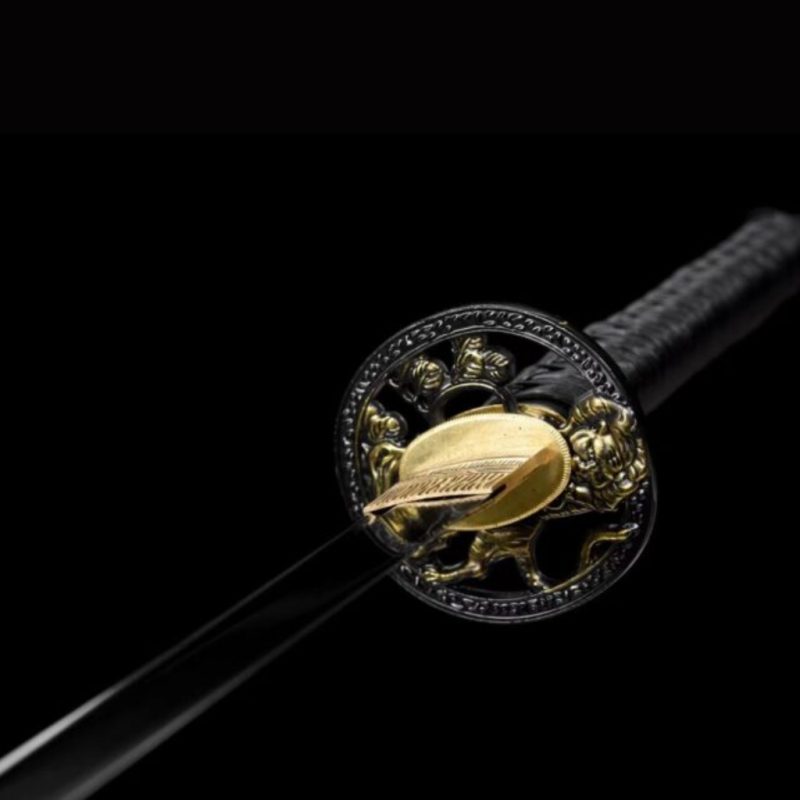 Katana Night (Acciaio al Carbonio 1060: Lama Nera)