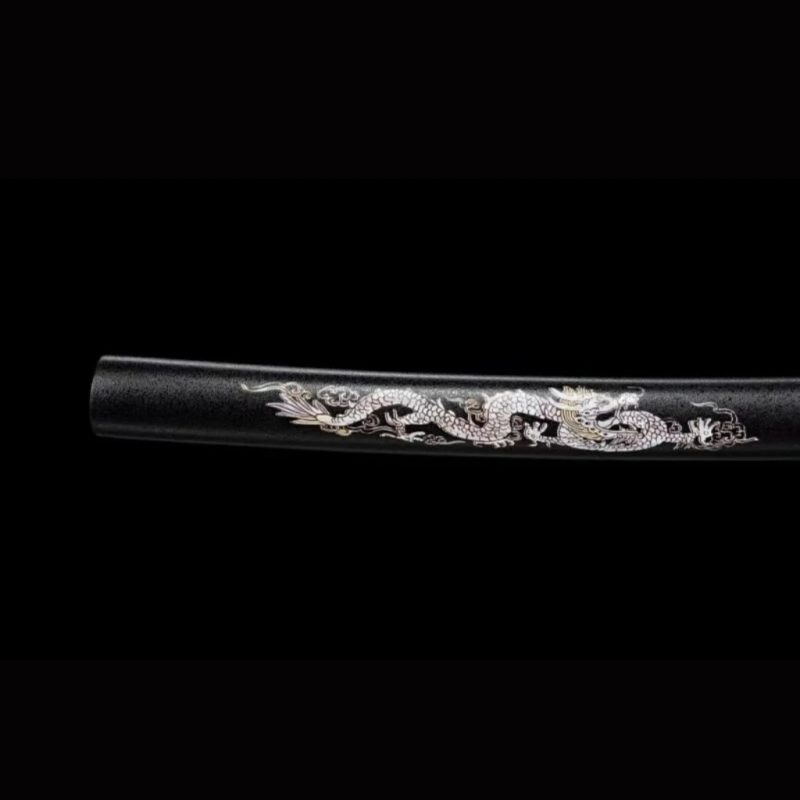 Katana Night (Acciaio al Carbonio 1060: Lama Nera)