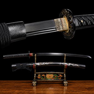 Katana Night (Acciaio al Carbonio 1060: Lama Nera)