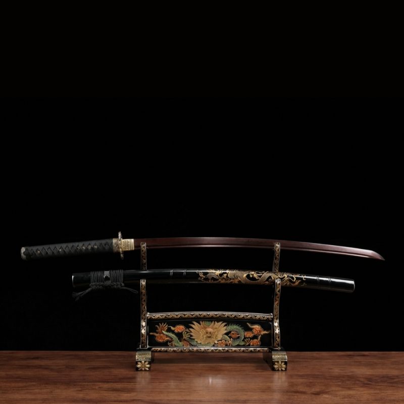 Katana Hisame (Acciaio Damasco Rosso)