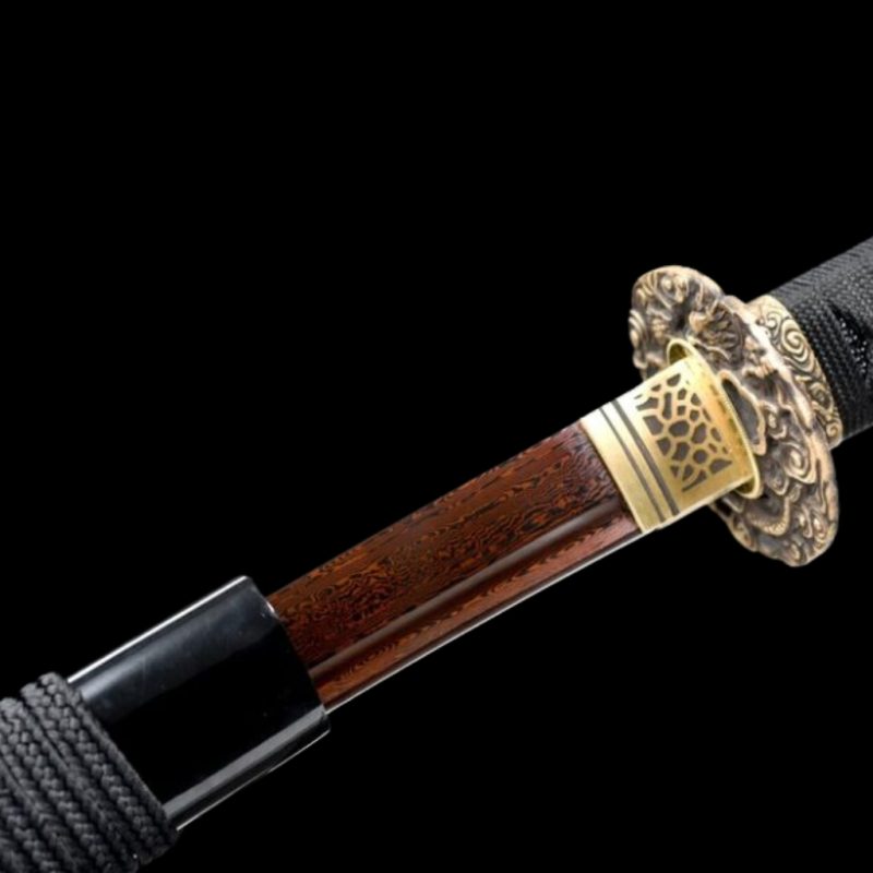 Katana Hisame (Acciaio Damasco Rosso)