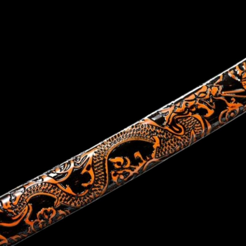 Katana Hisame (Acciaio Damasco Rosso)