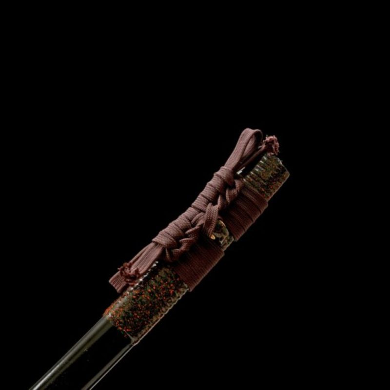 Katana Amaterasu (Acciaio T10 con Hamon Autentico e Pelle di Razza)