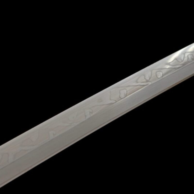 Katana Amaterasu (Acciaio T10 con Hamon Autentico e Pelle di Razza)