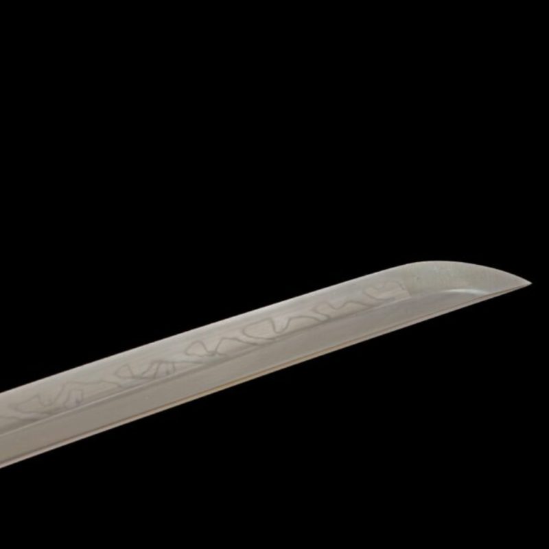 Katana Amaterasu (Acciaio T10 con Hamon Autentico e Pelle di Razza)