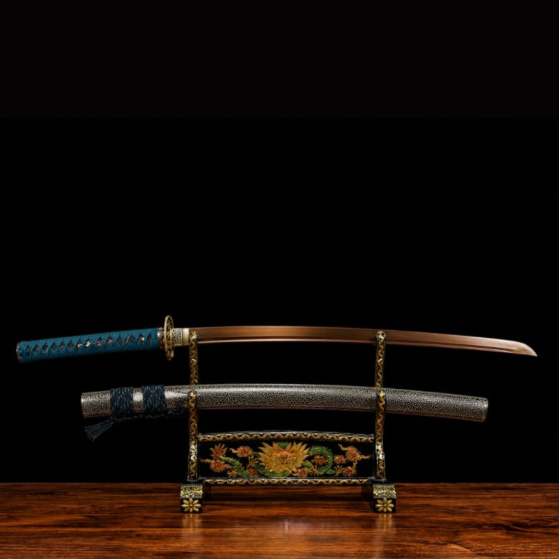 Katana Spring (Acciaio Damasco Dorato)