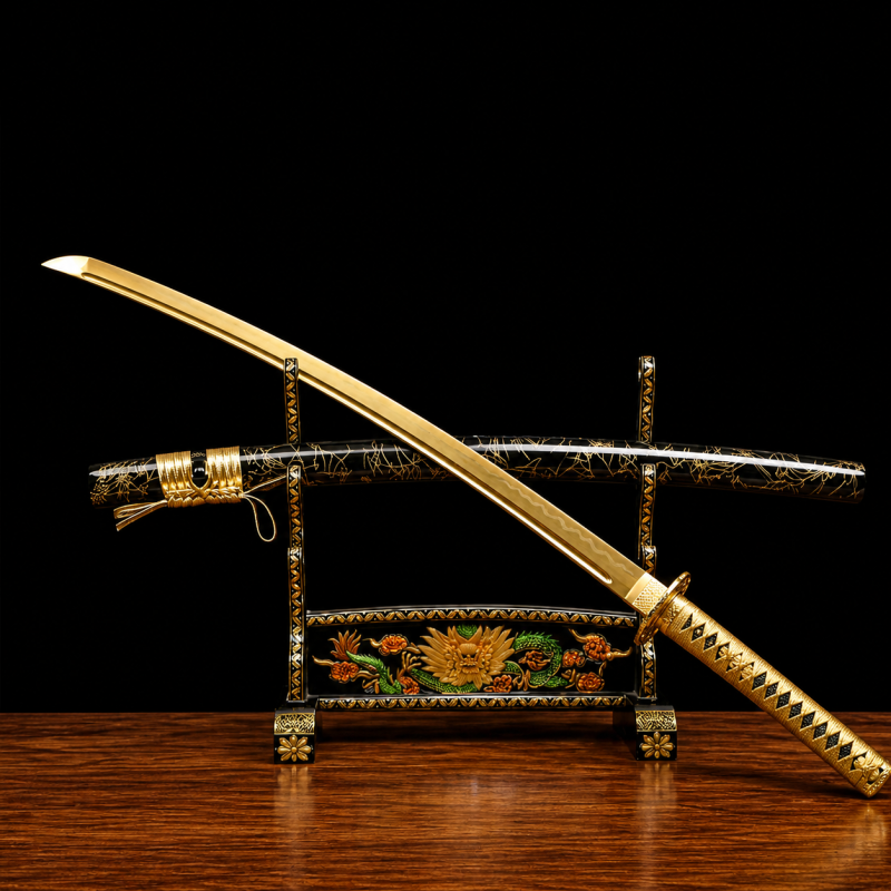 Katana Kohaku (Acciaio al Carbonio 1095 Dorato)