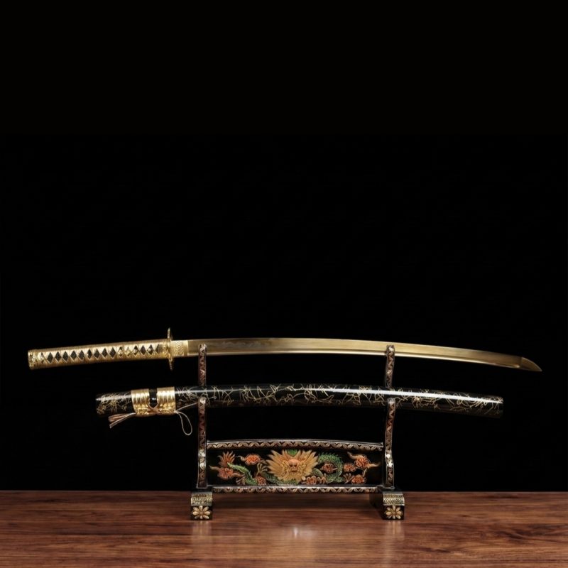Katana Kohaku (Acciaio al Carbonio 1095 Dorato)