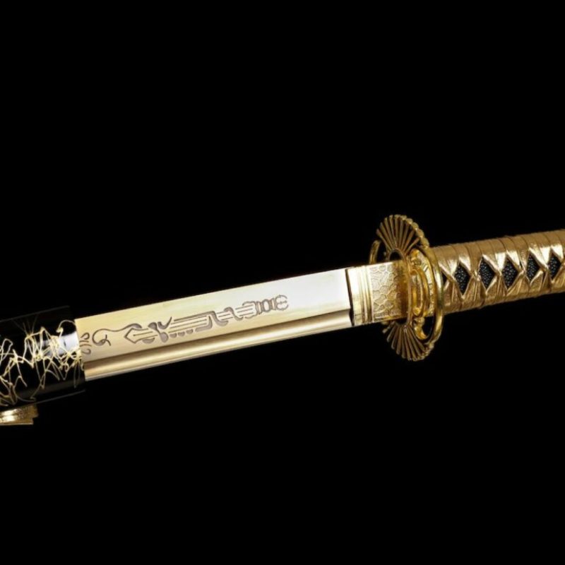Katana Kohaku (Acciaio al Carbonio 1095 Dorato)