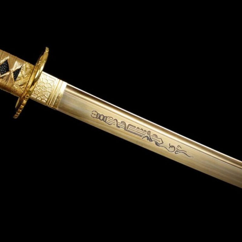 Katana Kohaku (Acciaio al Carbonio 1095 Dorato)