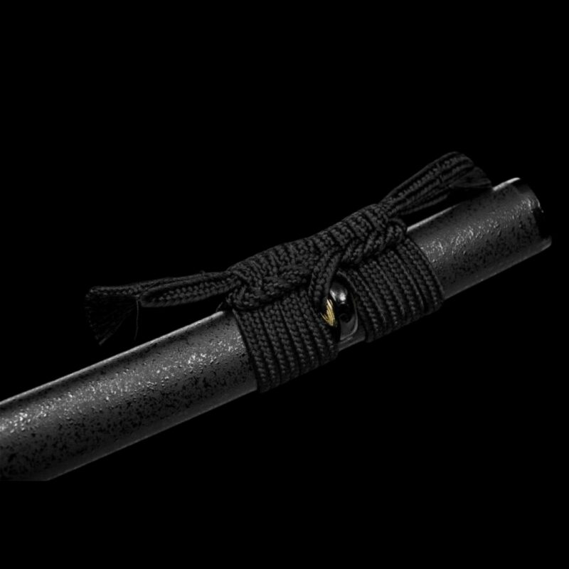 Katana Mikazuki (Acciaio T8 con Hamon Gunome Autentico e Pelle di Razza)
