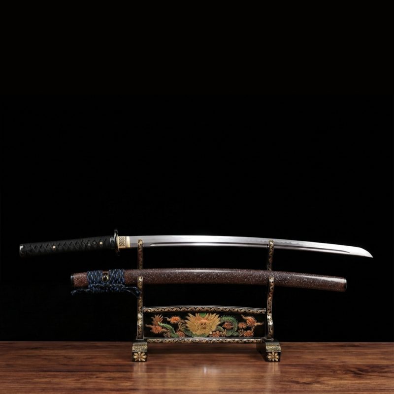 Katana Reizan (Acciaio al Carbonio 1060 con Vera Pelle di Razza)
