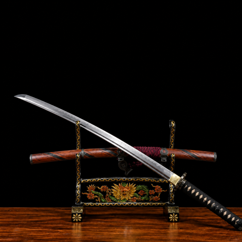Katana Wave (Acciaio Damasco con Hamon Autentico)
