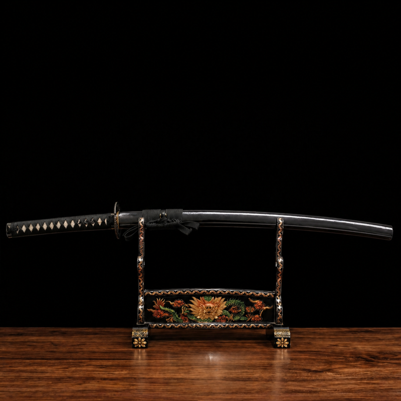 Katana Kill Bill (Acciaio Damasco & Vera Pelle di Razza)