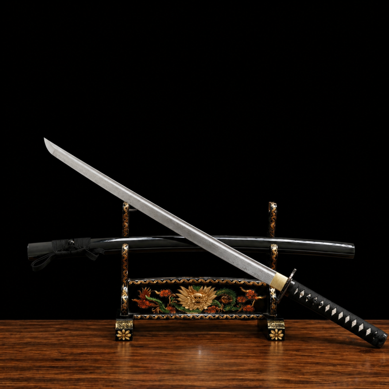Katana Kill Bill (Acciaio Damasco & Vera Pelle di Razza)