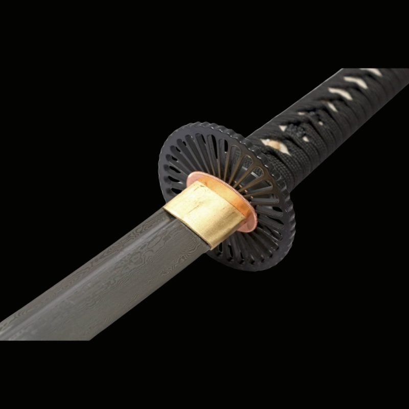 Katana Kill Bill (Acciaio Damasco & Vera Pelle di Razza)