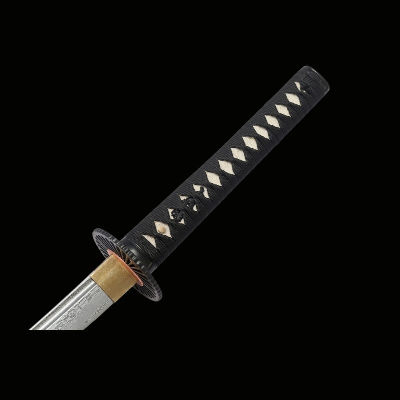 Katana Kill Bill (Acciaio Damasco & Vera Pelle di Razza)