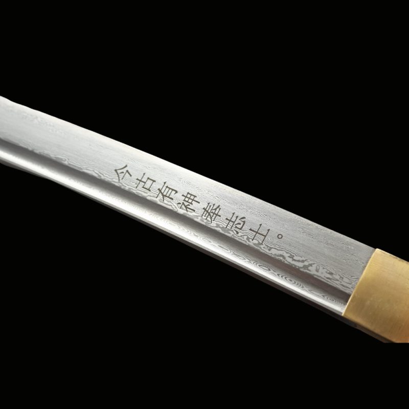 Katana Kill Bill (Acciaio Damasco & Vera Pelle di Razza)
