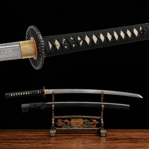 Katana Kill Bill (Acciaio Damasco & Vera Pelle di Razza)