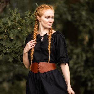 Blusa medievale a maniche corte "Sandra"