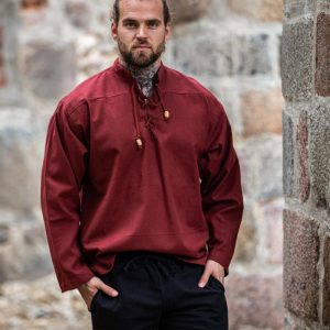 Camicia medievale "Ansbert" Rossa